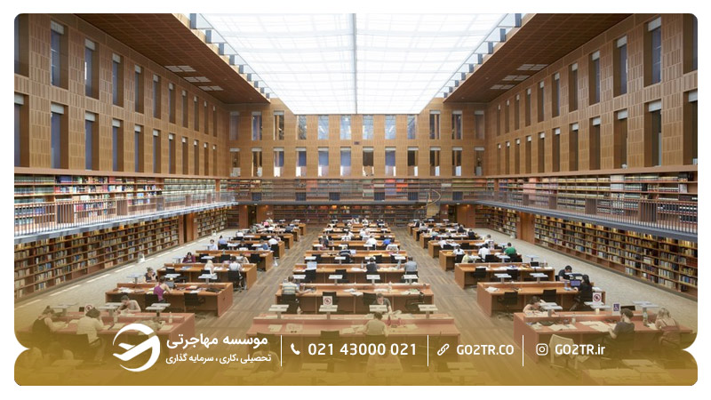 تصویری از کتابخانه دانشگاه فنی درسدن آلمان