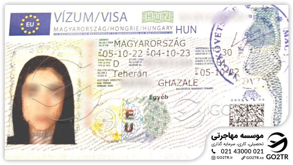 اخذ ویزای مجارستان توسط کارشناسان GO2TR