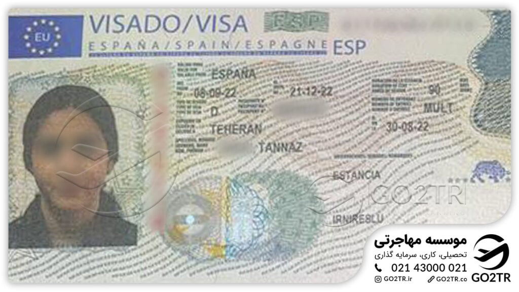 اخذ ویزای تحصیلی اسپانیا توسط کارشناسان GO2TR