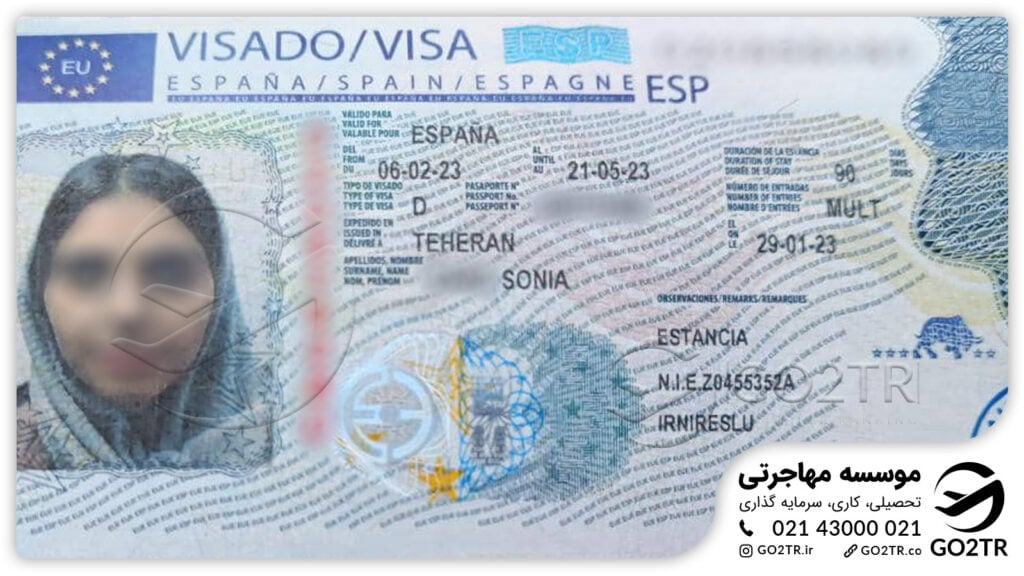 اخذ ویزای تحصیلی اسپانیا توسط کارشناسان GO2TR