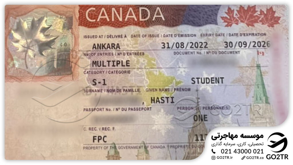 اخذ ویزای تحصیلی کانادا توسط کارشناسان مهاجرتی GO2TR