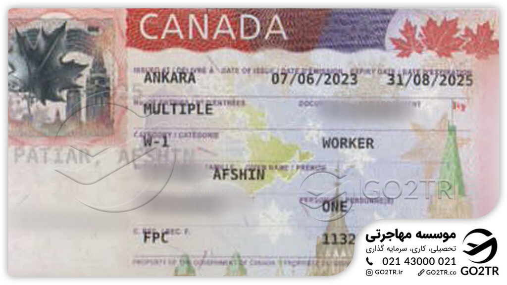 اخذ ویزای کانادا توسط کارشناسان GO2TR