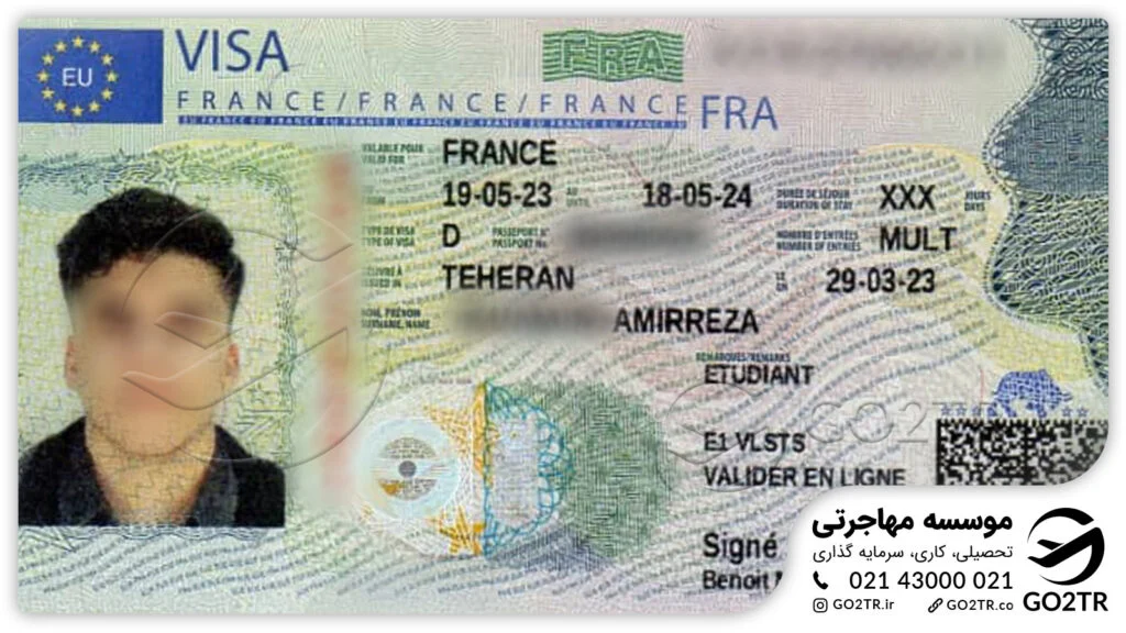 اخذ ویزای تحصیلی فرانسه توسط کارشناسان موسسه GO2TR