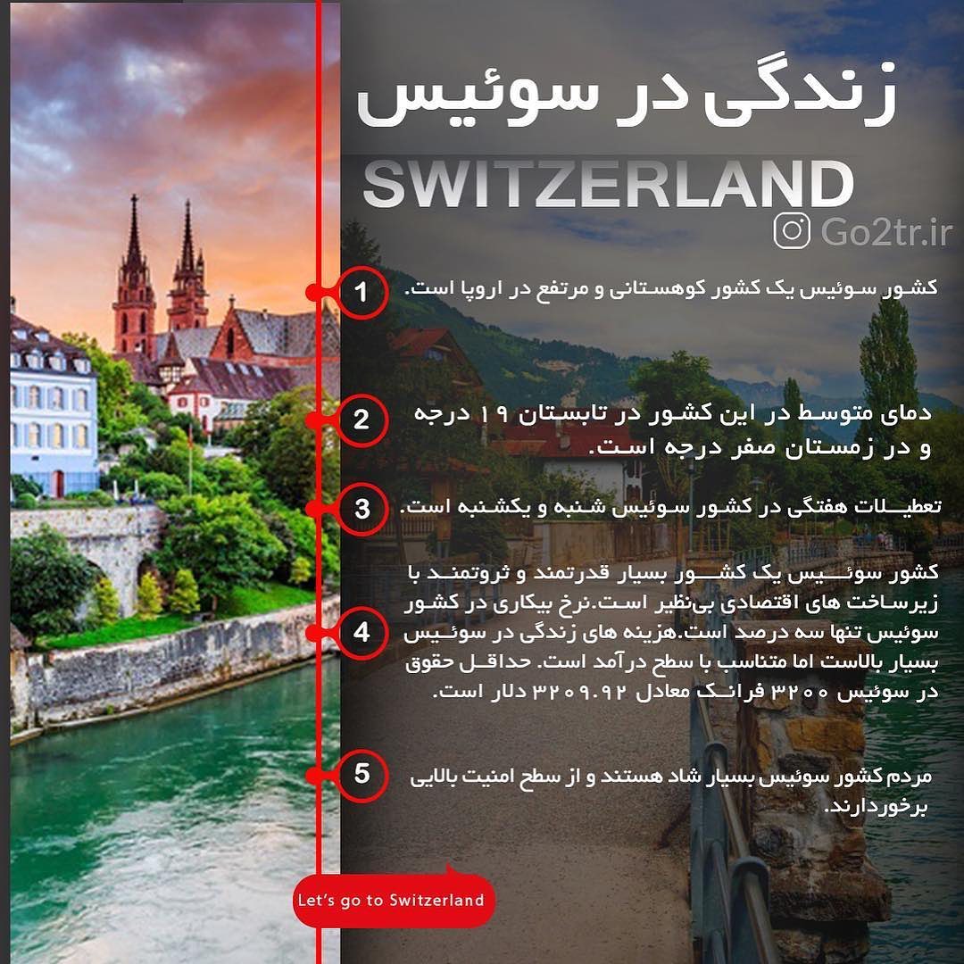 کشور سوئیس 🇨🇭 . چکیده اطلاعات در مورد کشور محبوب و پرطرفدار سوئیس رو در این �