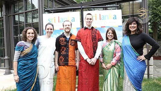 نوع پوشش مردم سریلانکا
